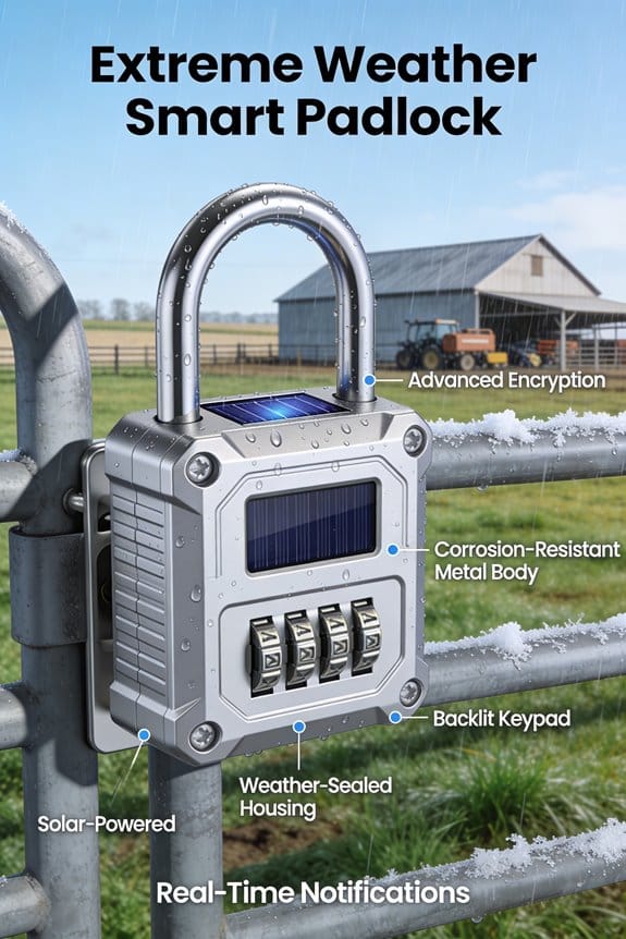 extreme weather smart padlock