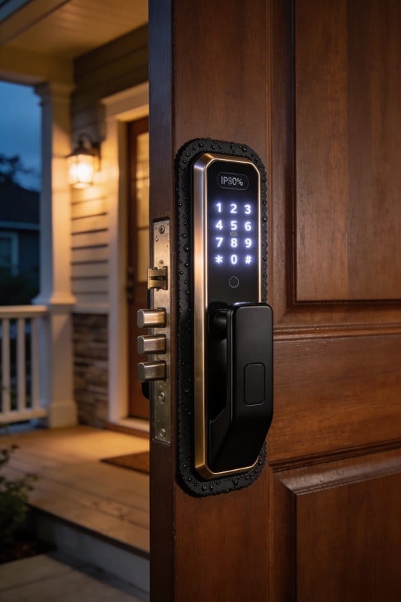 ip68 waterproof smart deadbolts
