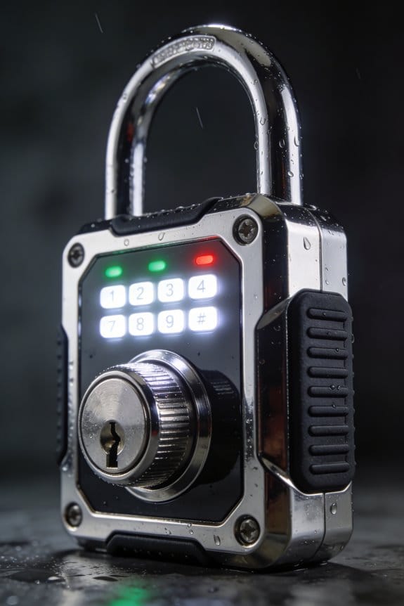 reliable weatherproof padlock features