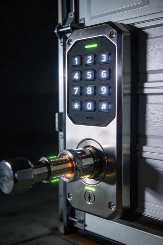 secure garage door features